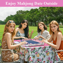 BestCool mahjong mat includes clear rules for quick game setup.