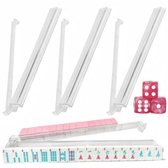 Bestcool Mahjong racks with pushers set keeps tiles organized for smooth gameplay.