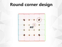 BestCube 5x5 speed cube corner-cutting detail, optimized for fluid moves.