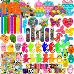 Bestkiy 118 pcs animal stickers collection for classroom rewards and party decor.