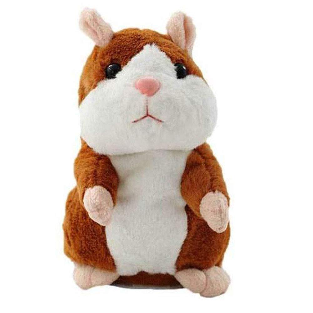 BestLand plush interactive talking hamster front view showing soft plush and friendly design