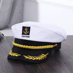 BESTOYARD captain hat side profile showing adjustable fit for all ages.