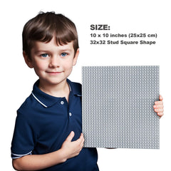 Bestoyz baseplates 32x32 in dark grey offer durable surfaces for modular displays