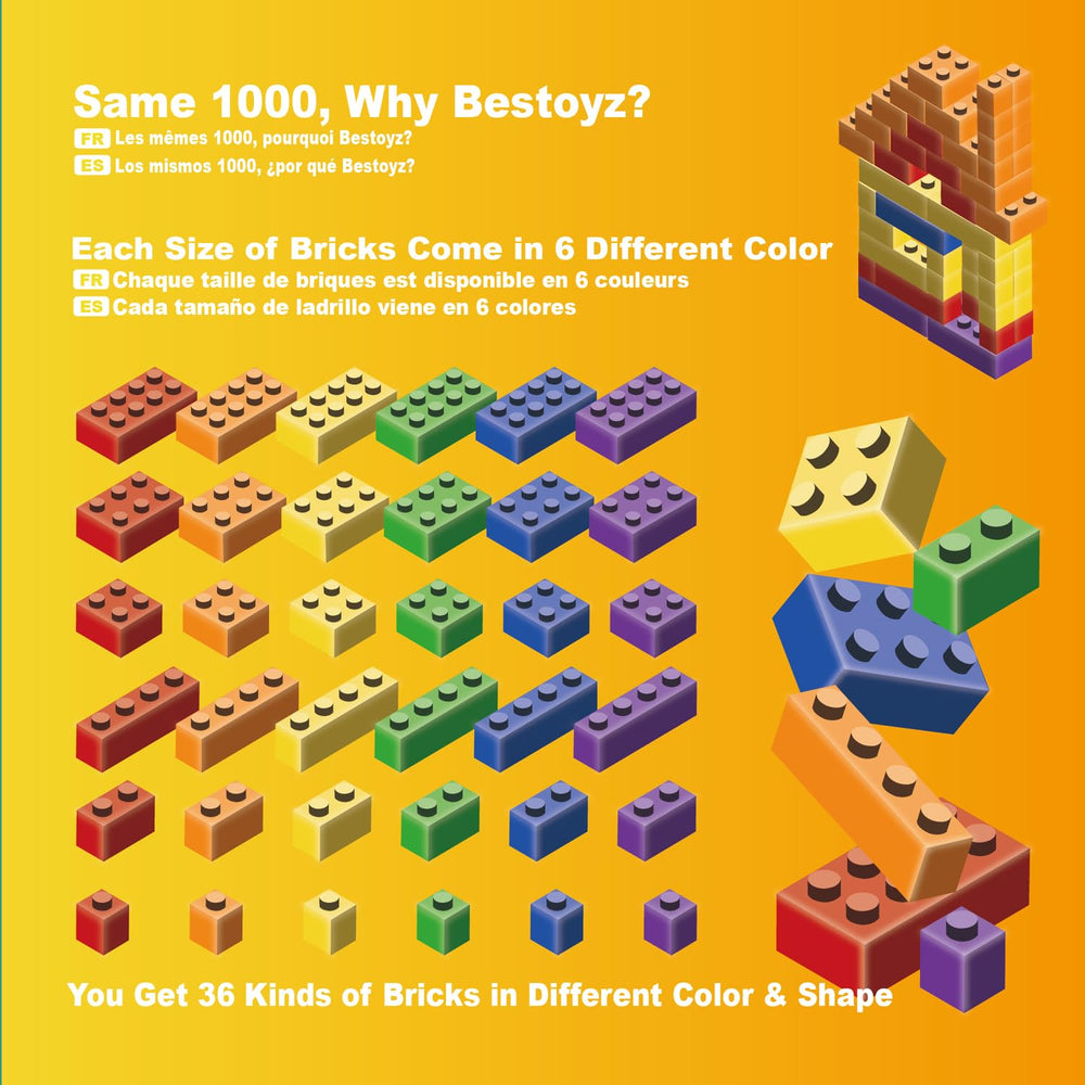 Bestoyz big box supplementary bricks expand any existing brick collection
