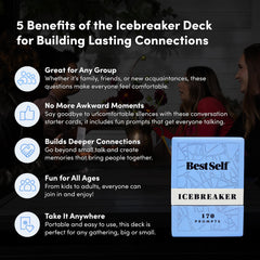 BestSelf Icebreaker compact travel box enables easy on-the-go game nights