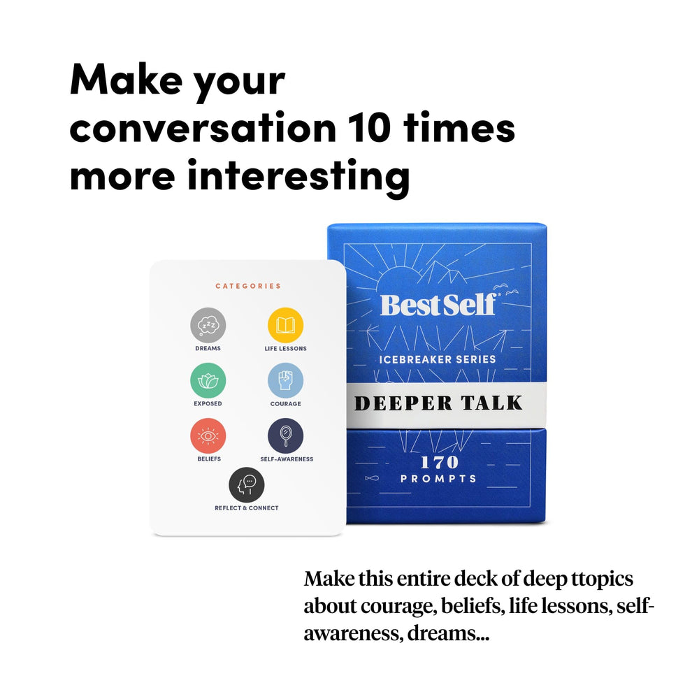 BestSelf Icebreaker Deeper Talk Deck date night setup sparks meaningful dialogue.