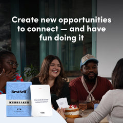 BestSelf Icebreaker close-up shows prompts that invite deeper conversations