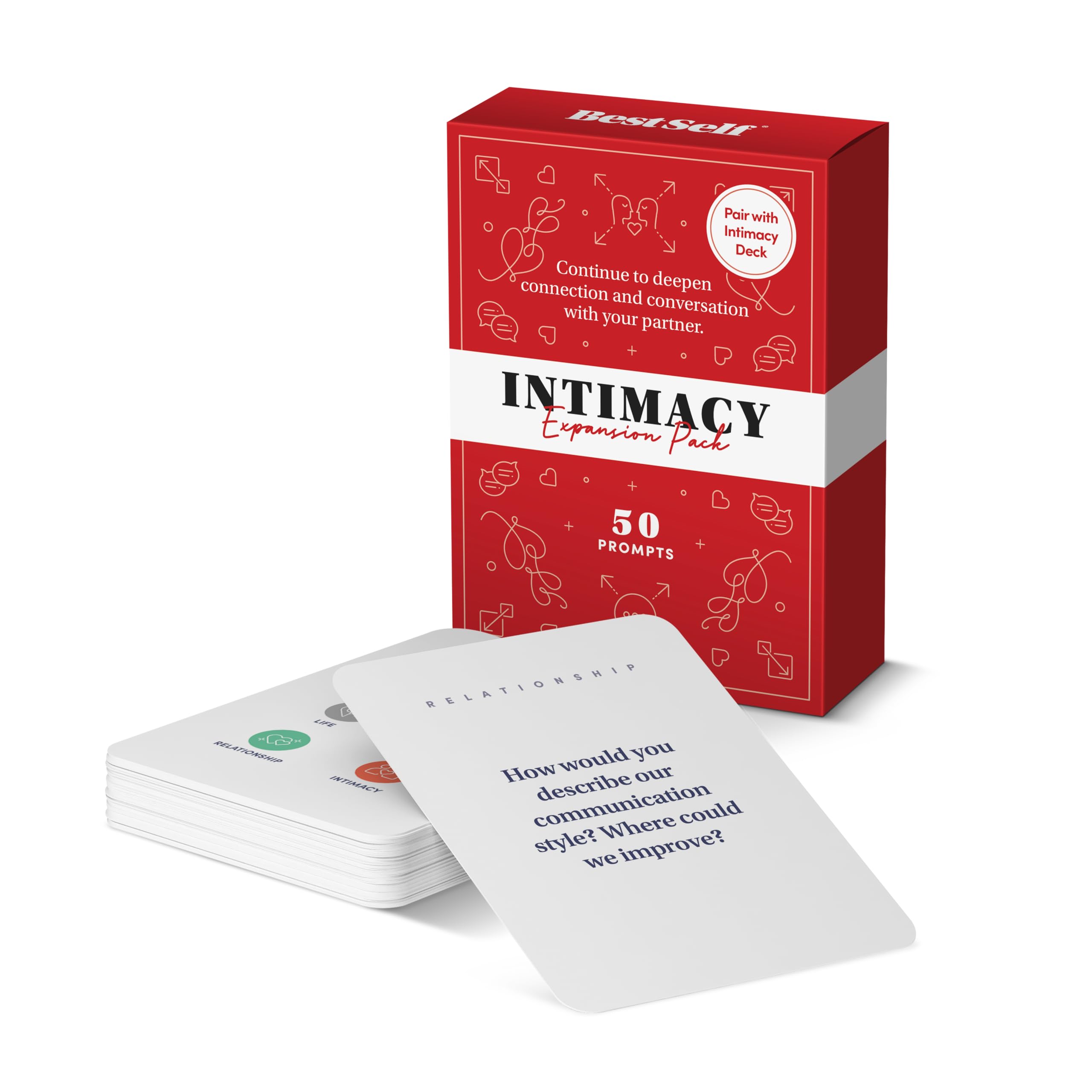 BestSelf Intimacy Deck couple cards in use, fostering open communication