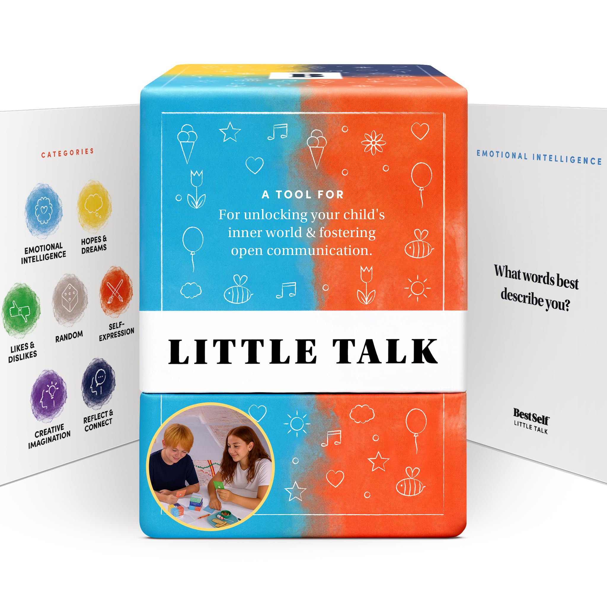 BestSelf Co Little Talk Deck prompts spark meaningful family conversations and social skills