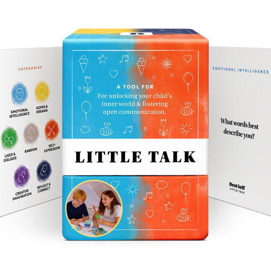 BestSelf Co Little Talk Deck prompts spark meaningful family conversations and social skills