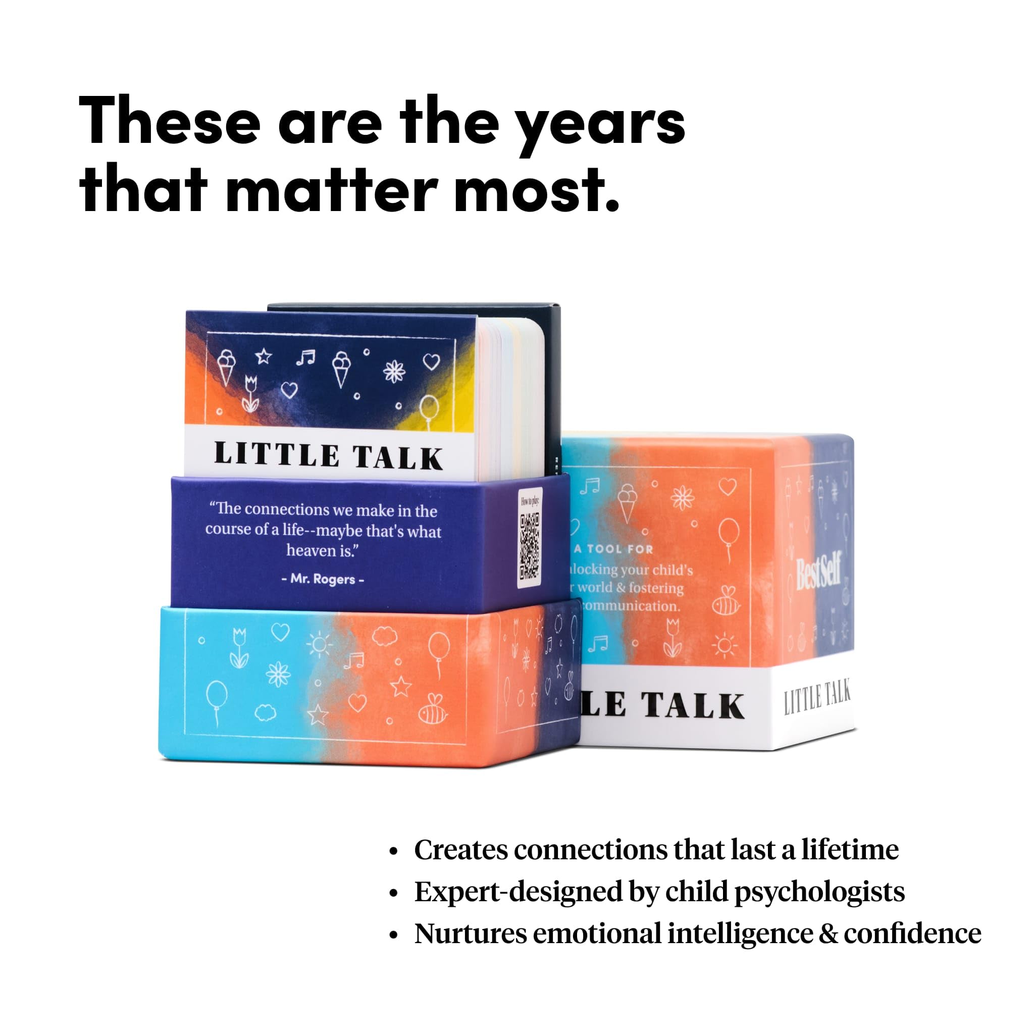 BestSelf Co Little Talk in a board game setup encouraging dialogue among family