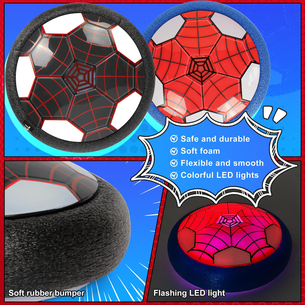 BESTVIVE hover soccer ball with LED lights to attract kids' attention.