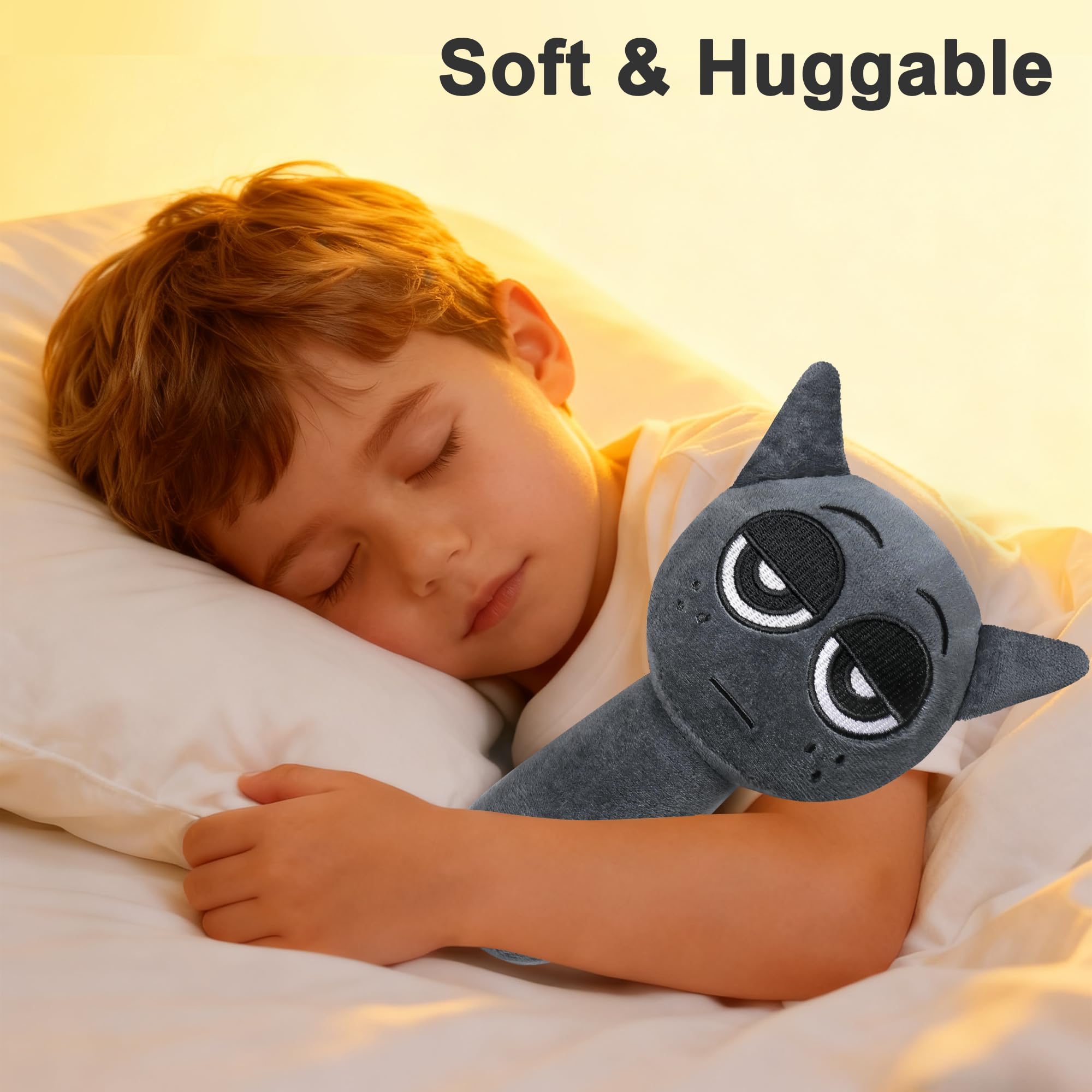 BESTVIVE plush figure gray car travel buddy for comfort on the go