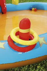 Bestway Lil Champ Play Center slide with grommets and tie ropes for stability