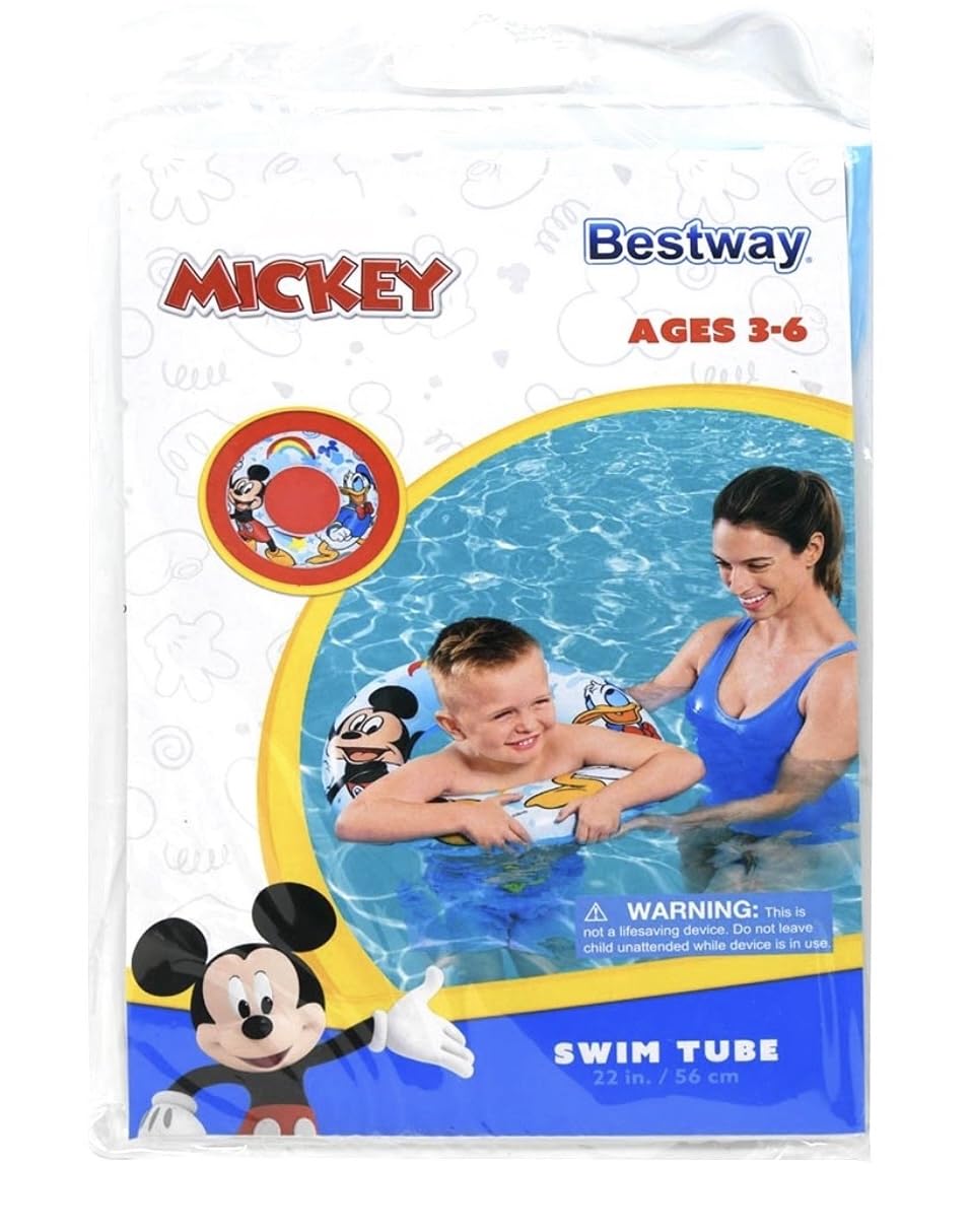 Bestway Mickey 20in beach ball in blue ideal for beach games