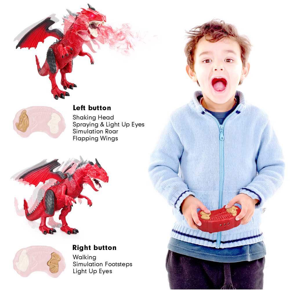 Betheaces remote control dragon wings flap during action scenes.