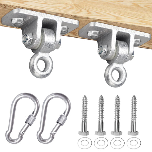 BETOOLL 2400lb swing hangers provide robust load support for wooden sets.