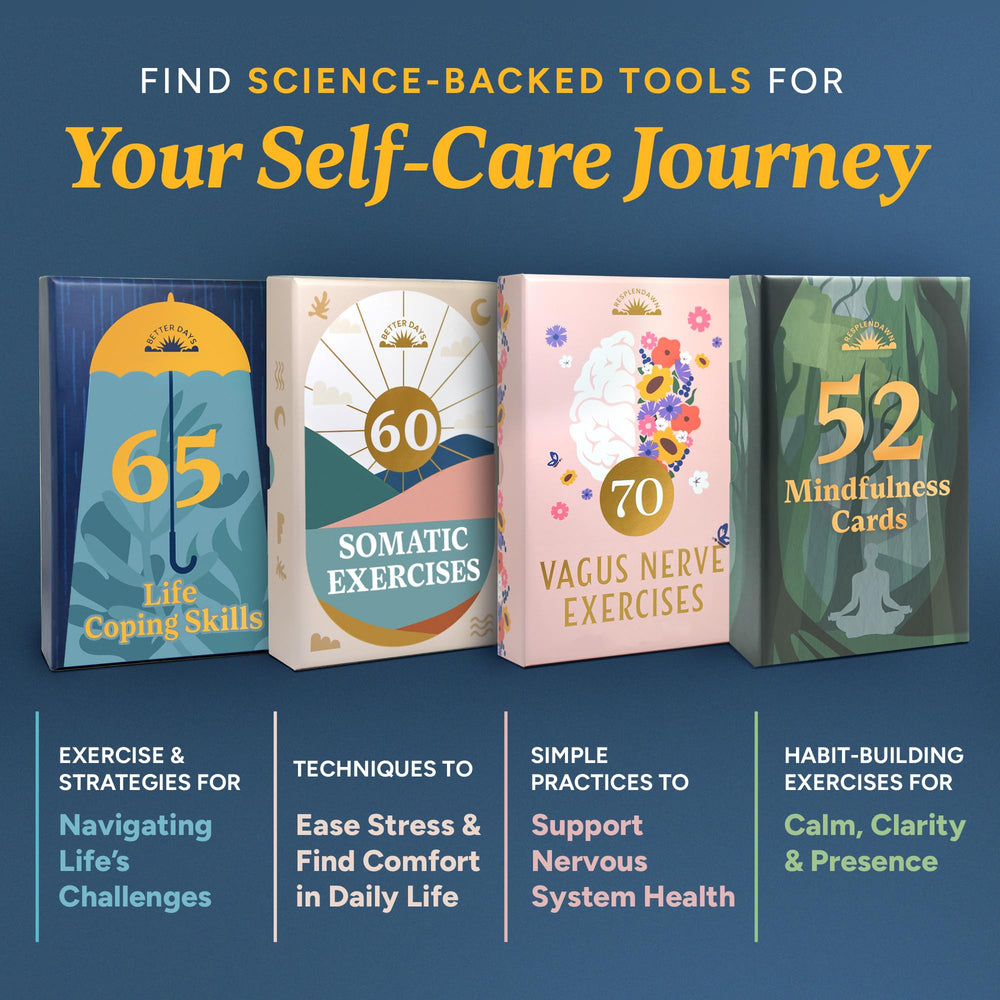 Better Days packaging with guide for a complete stress-relief toolkit.