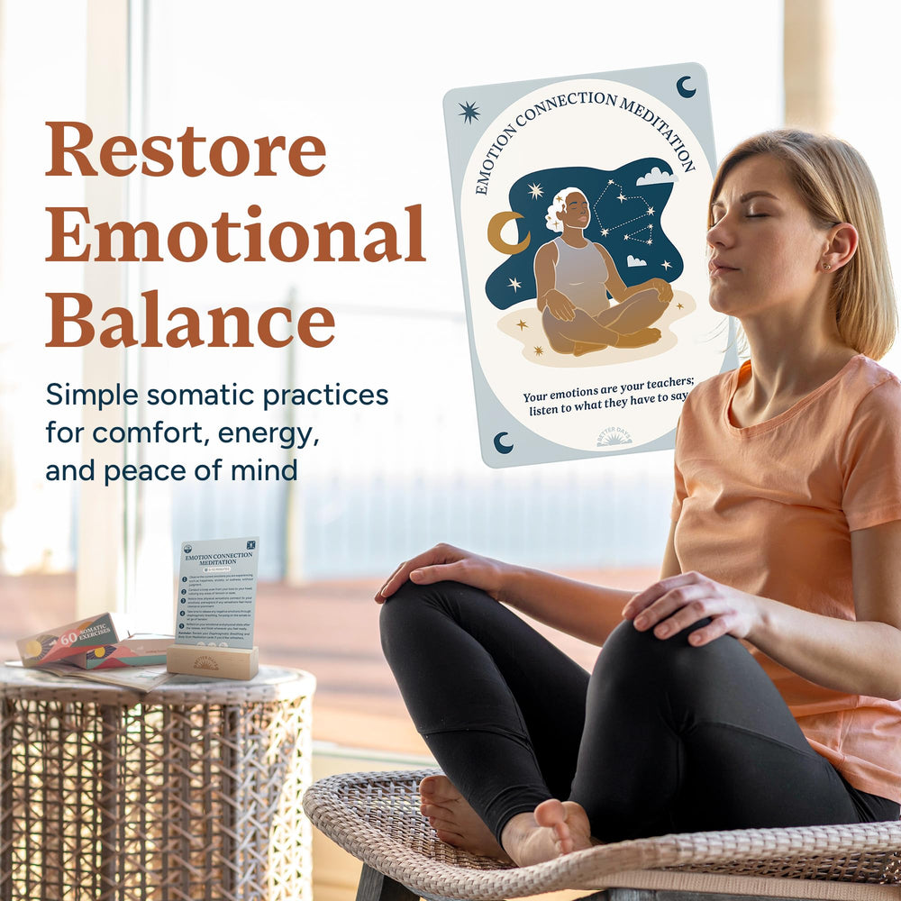 Better Days portable card deck in box for on-the-go nervous system support.