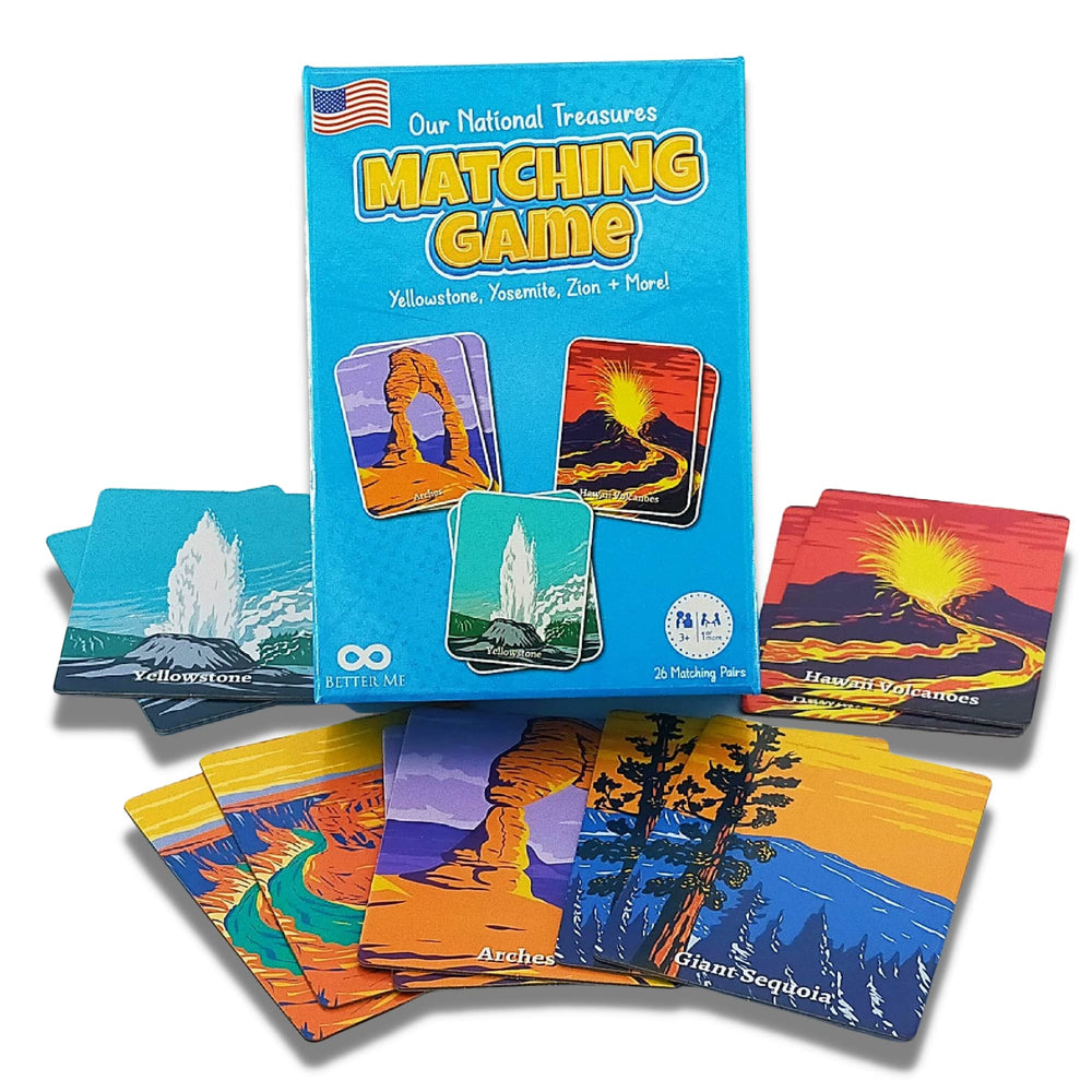 Better Me National Treasures 52-tile deck for memory practice