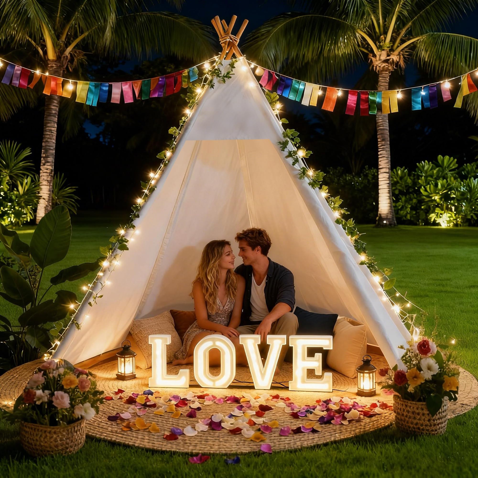 Betterhood 7ft Large Teepee Tent outdoors offers roomy shelter for family activities