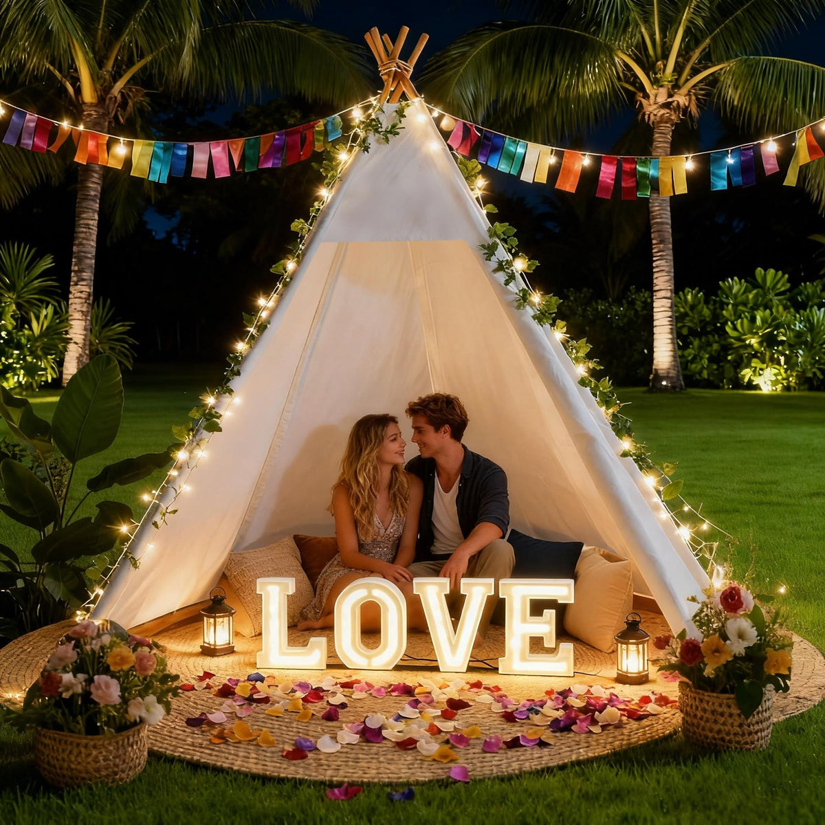 Betterhood 7ft Large Teepee Tent outdoors offers roomy shelter for family activities