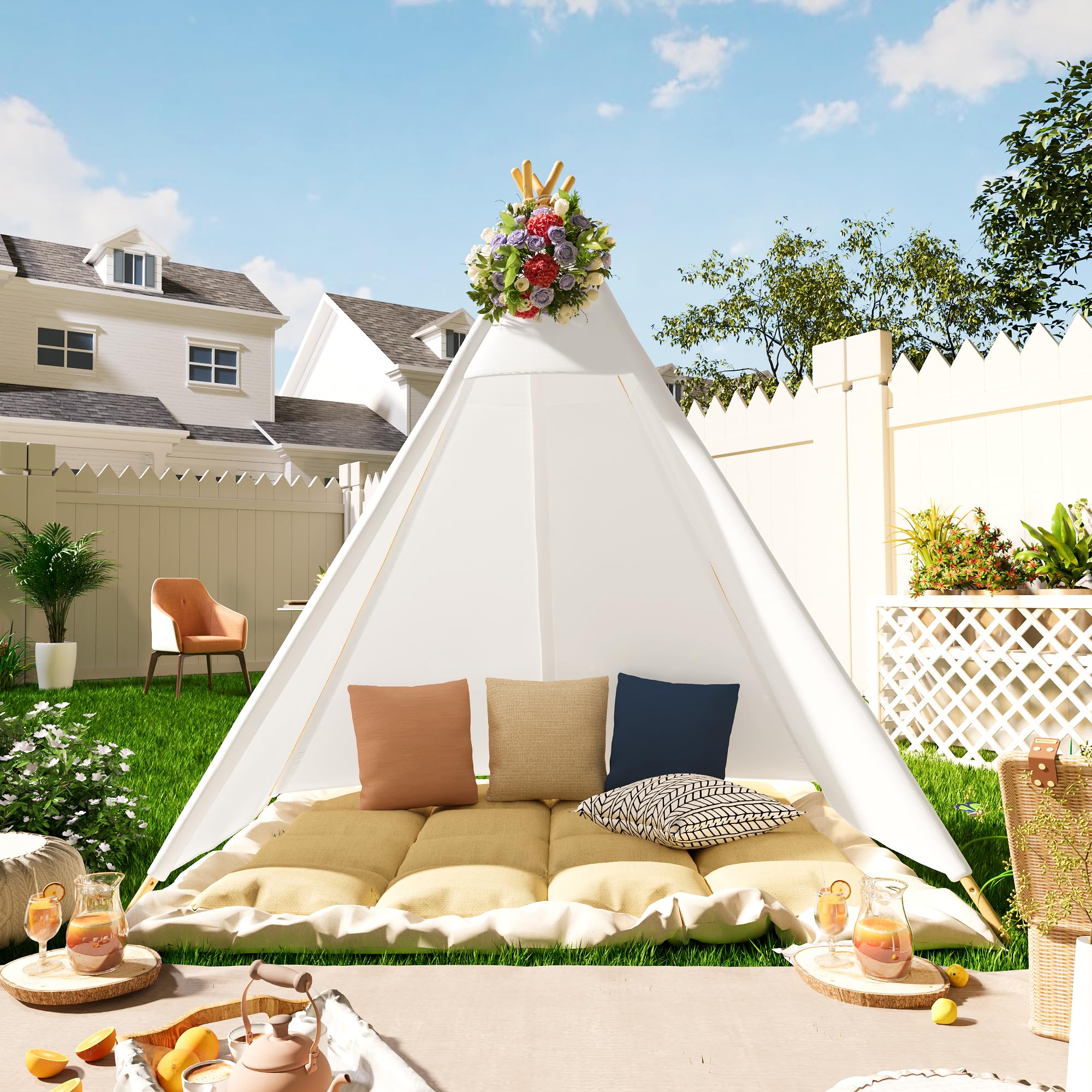 Betterhood cotton canvas teepee fabric soft texture enhances cozy indoor spaces