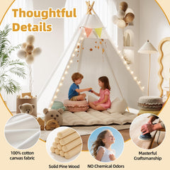 Betterhood wooden pole teepee offers sturdy structure with safe, chemical-free design