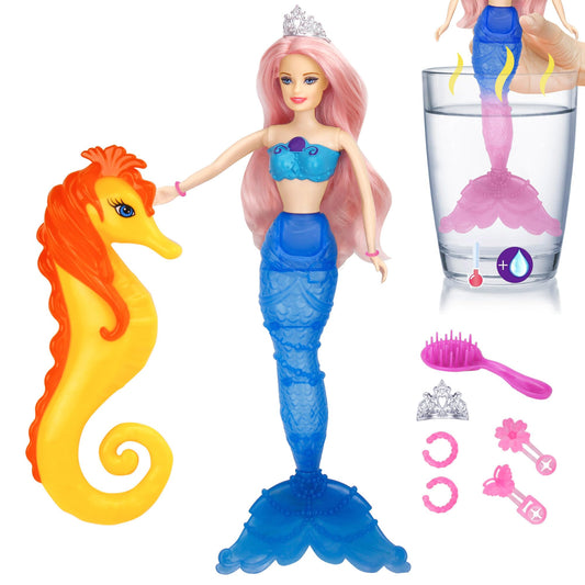 BETTINA color-changing mermaid doll with transforming tail for imaginative playtime.