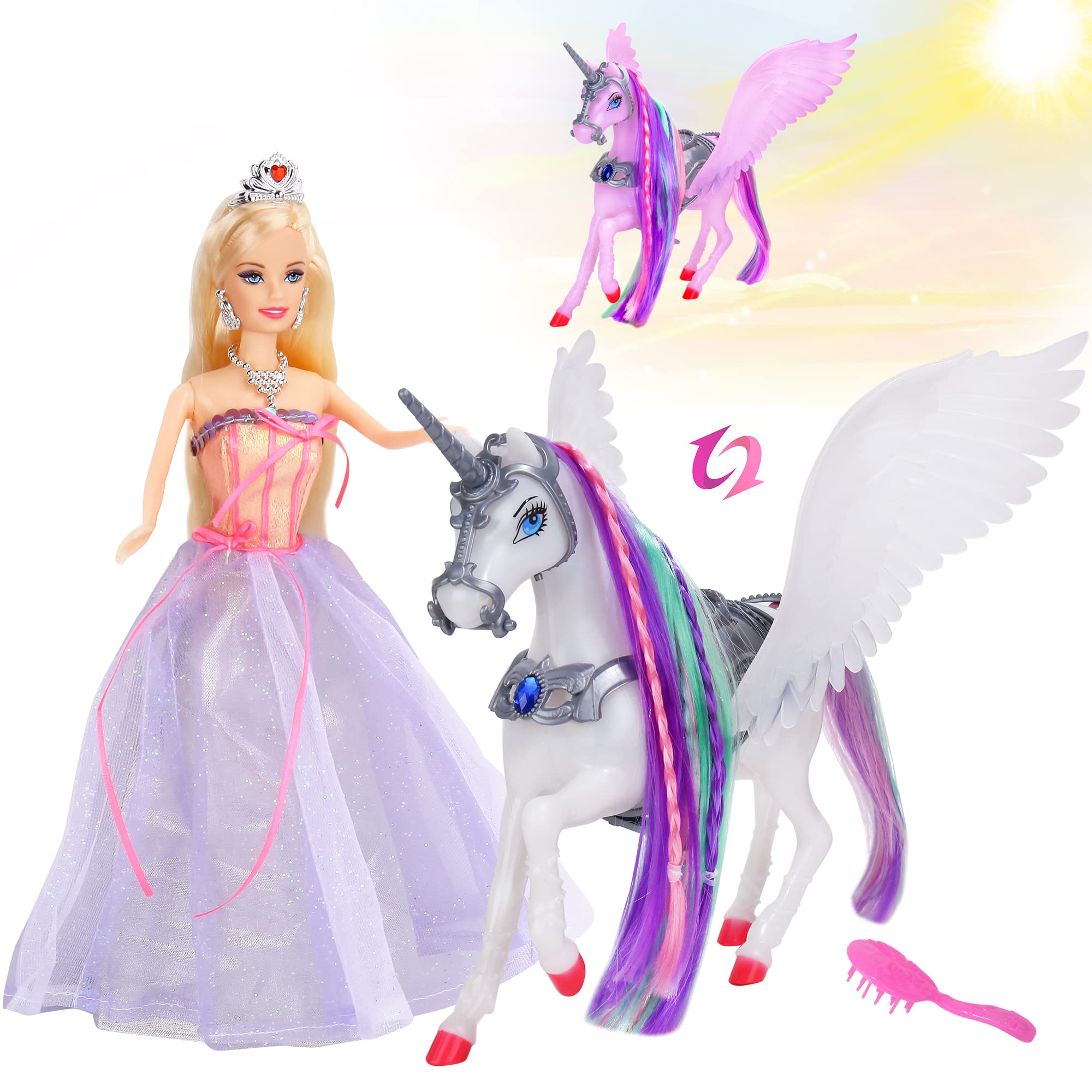 BETTINA color-changing unicorn under sunshine for outdoor playtime