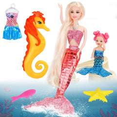 Bettina fish brush included for tidy, playful styling.