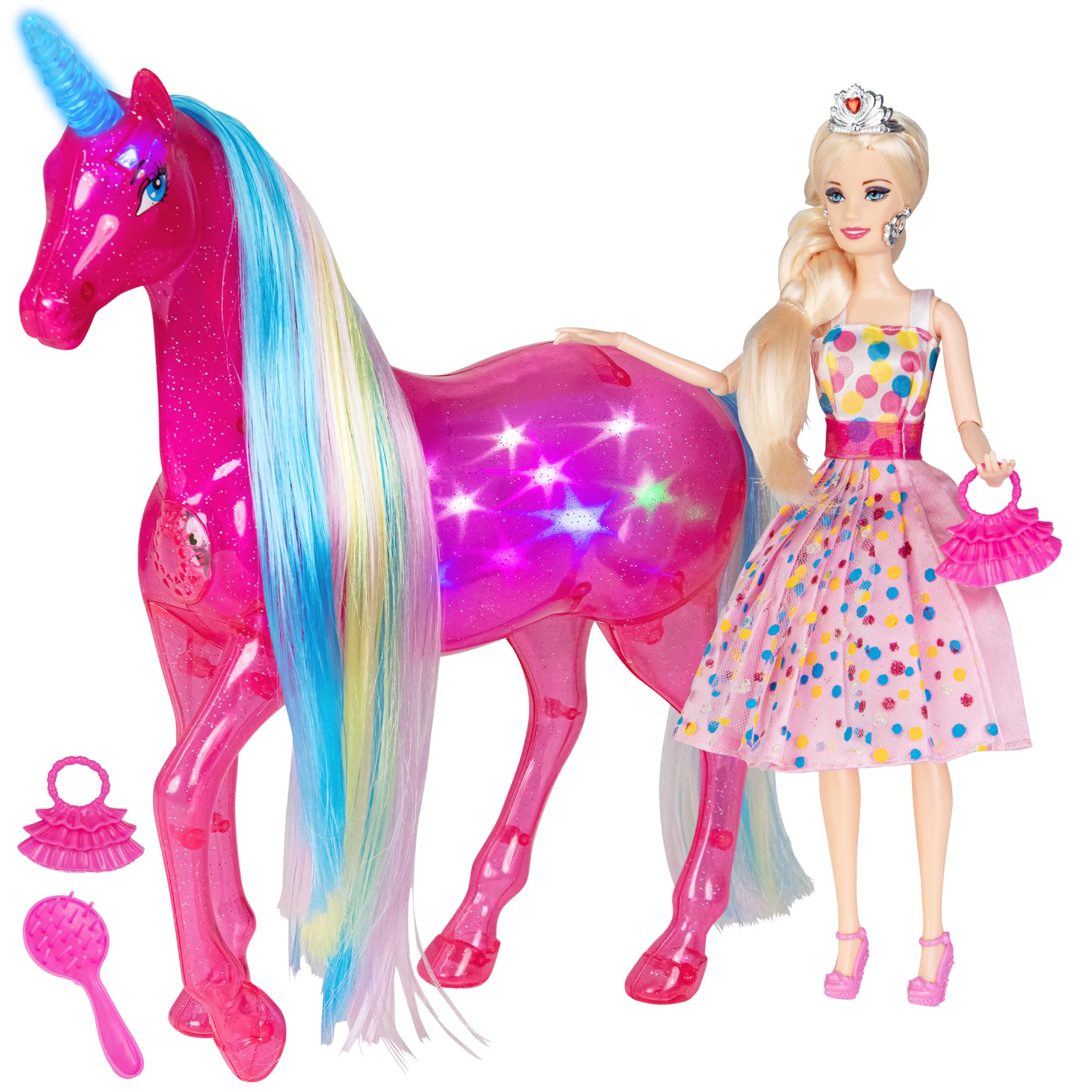 BETTINA Realistic horse sounds add authenticity to play