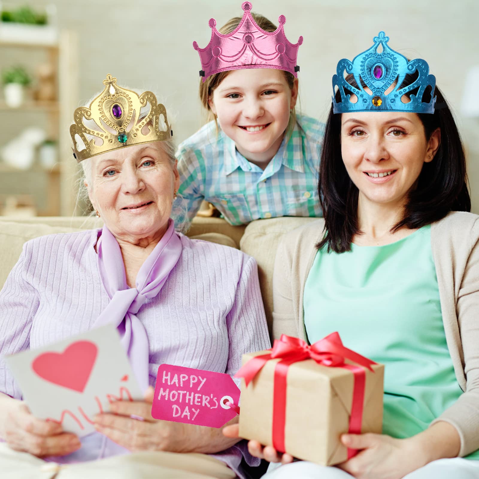 Bettoor birthday party favors crowns for celebrations.
