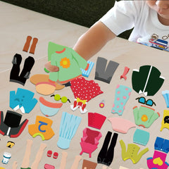 BEUNITONE felt pieces with adhesive backing stay in place during play.