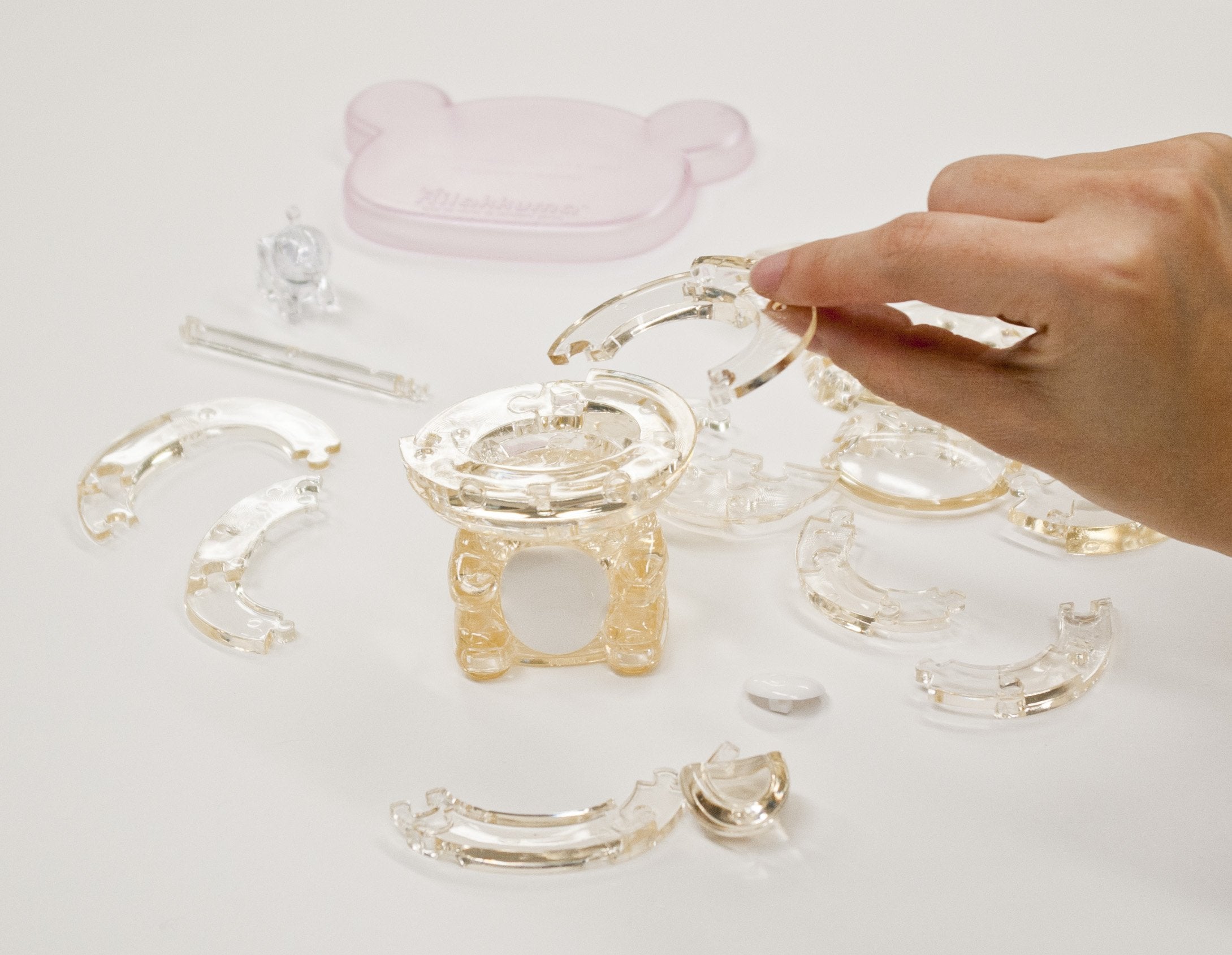 Beverly Crystal 3D Jigsaw Korilakkuma close-up reveals crystal facets