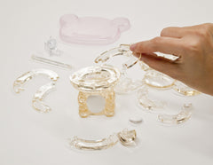 Beverly Crystal 3D Jigsaw Korilakkuma close-up reveals crystal facets