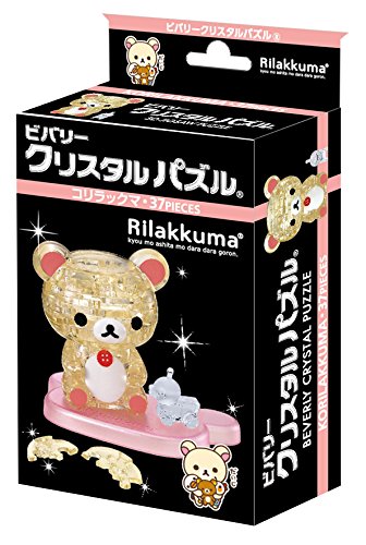 Beverly Crystal 3D Jigsaw Korilakkuma pieces ready for sorting and assembly