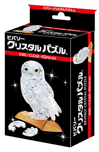 Beverly Crystal 3D Owl puzzle close-up emphasizes the transparent finish.