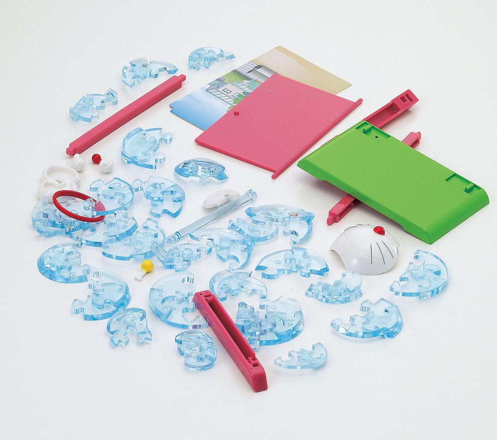 Crystal puzzle side assembly emphasizes precise piece fitting
