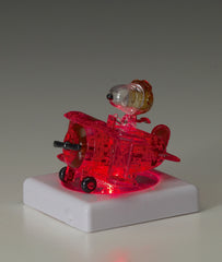 Beverly Crystal Puzzle Snoopy Flying Ace – close-up shows crisp facets.