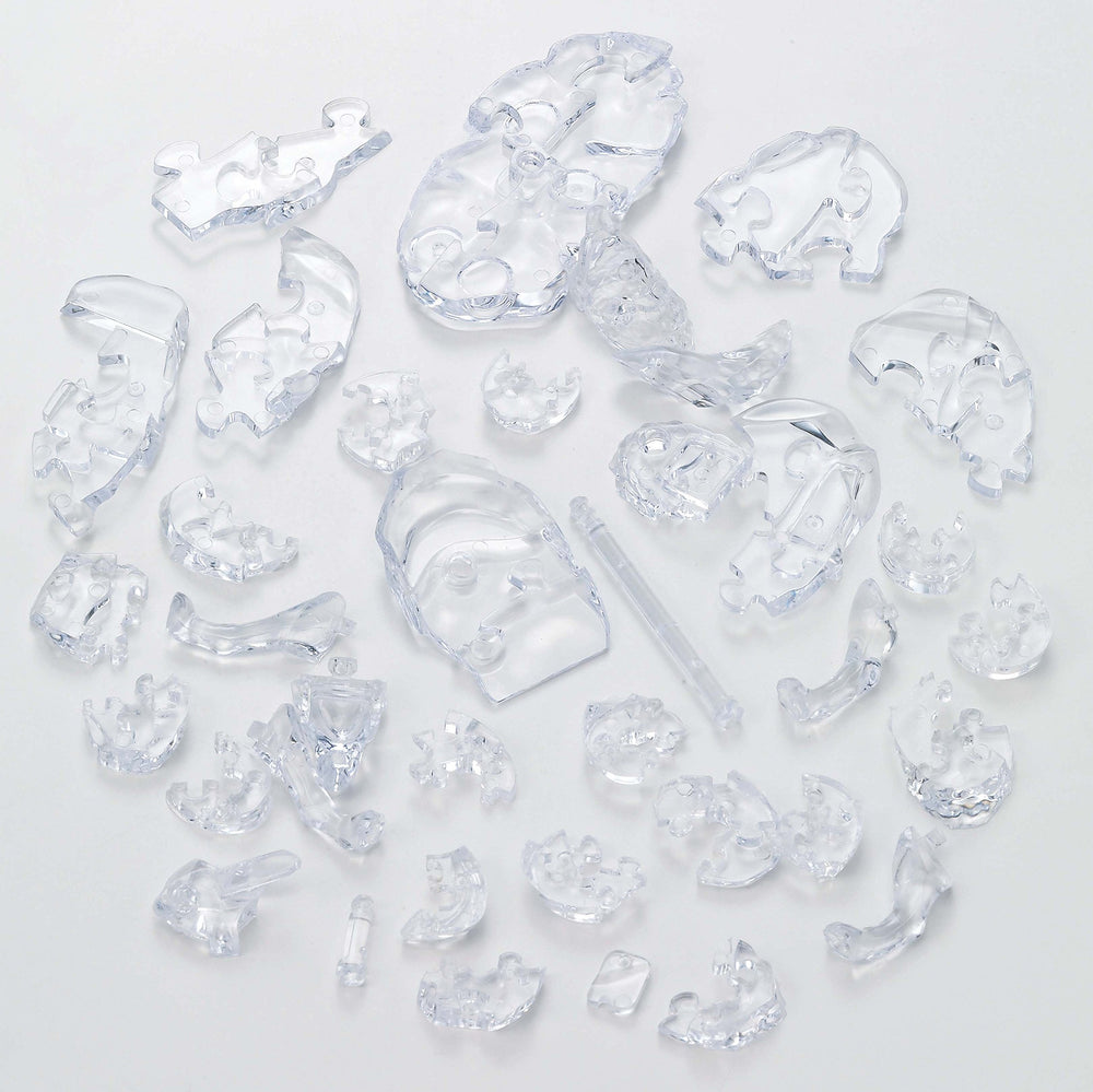 Beverly Display light with tri-color options highlights the crystal puzzle.