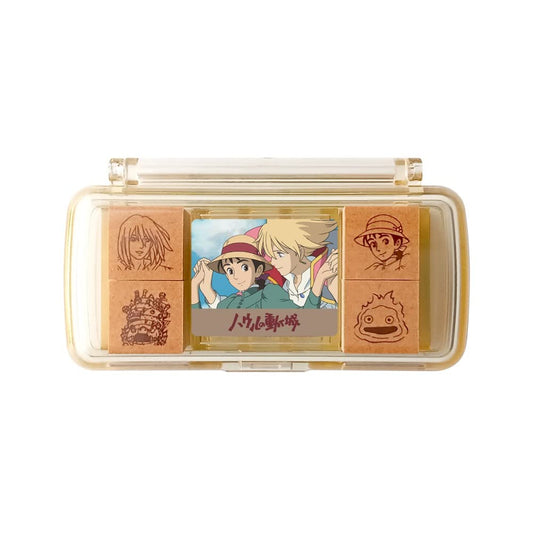 Beverly Ghibli Howl's Moving Castle stamp mini case for easy carry and storage.