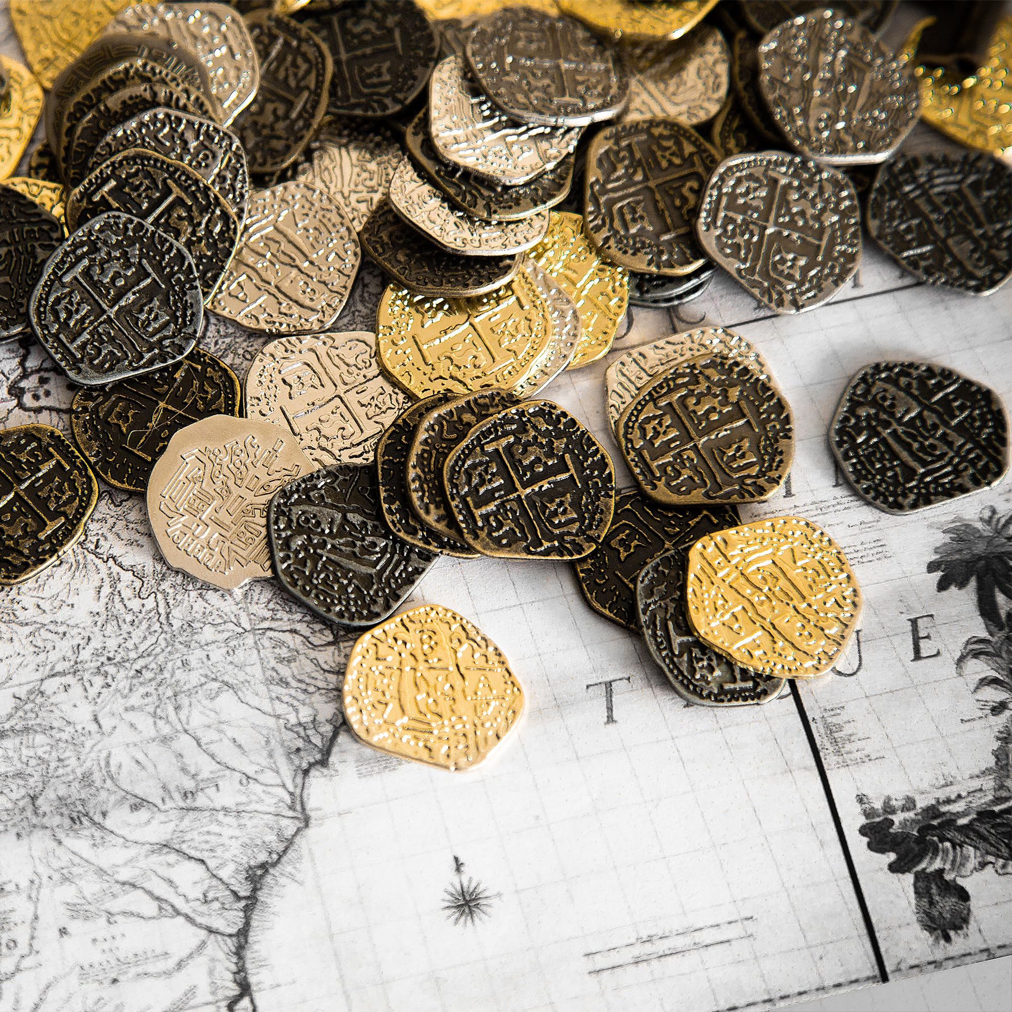 Beverly Oaks pirate coins gift-ready pack for celebrations.