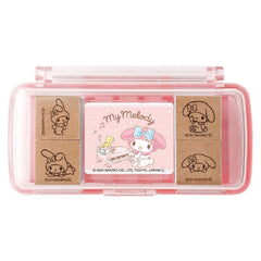 Beverly Sanrio My Melody mini stamp with case for portable crafting
