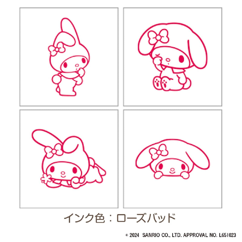 Beverly Sanrio My Melody stamp materials include wood and rubber