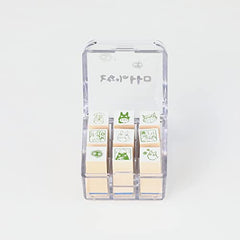 Totoro stamps on white background—easy planning for DIY projects.