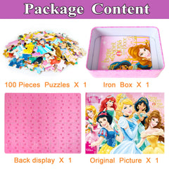 Bexido puzzles metal box storage shows tidy organization for on-the-go play