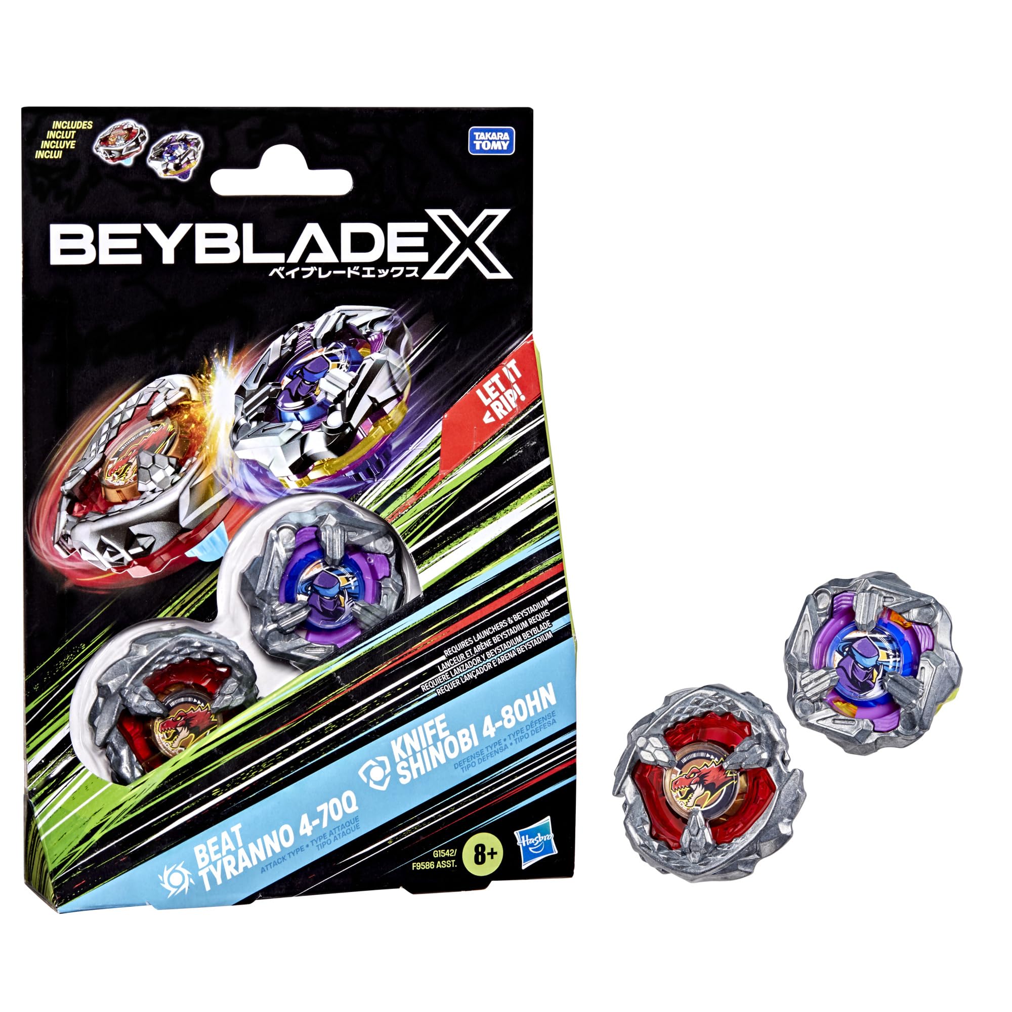 Beyblade Beat Tyranno 4-70Q top delivering fast, aggressive bursts.