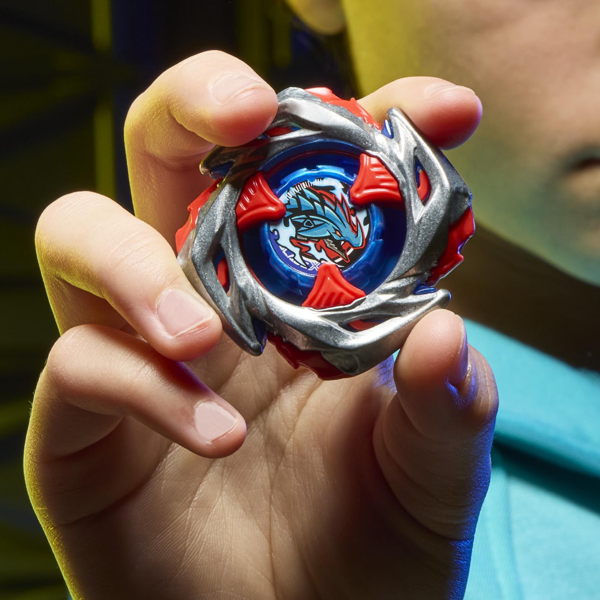 Beyblade BEY BBX Seward two-launchers setup ready to duel.