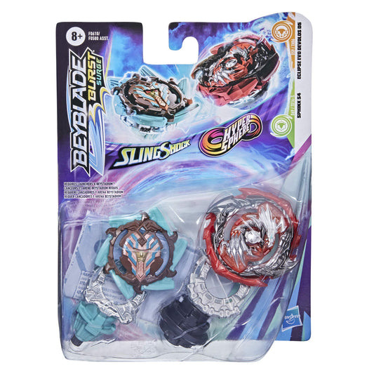 Beyblade Burst Surge Slingshock Sphinx S4 top ready for fast Slingshock battles.